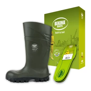 Botas Bekina verde con Puntera